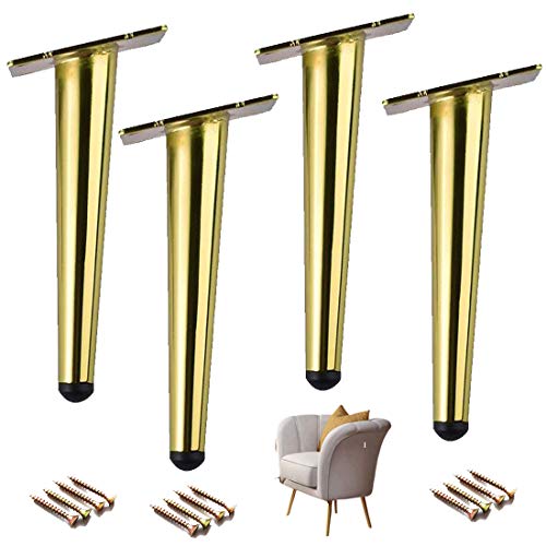 GUIXAN Set mit 4 Möbelbeinen aus Metall, konische Couchtisch-Ersatzbeine, DIY-Sofafüße, Schrankbeine, für Stühle, TV-Ständer, Couch, Schrank, Ottomane, Schrank, Schminktisch, mit Schraube GUIXAN Set mit 4 Möbelbeinen aus Metall, konische Couchtisch-Ersatzbeine, DIY-Sofafüße, Schrankbeine, für Stühle, TV-Ständer, Couch, Schrank, Ottomane, Schrank, Schminktisch, mit Schraube von GUIXAN