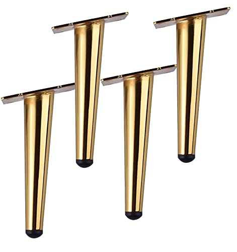 GUIXAN Stück Möbelbeine, schräge konische Metallmöbelfüße, Moderne Ersatzbeine für Sofa, Schrank, Tisch, Stuhl, Schrank, Couch, Ottomane, Heim-DIY-Projekte, mit Befestigungsschrauben (10 von GUIXAN