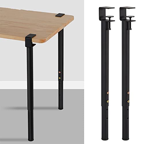 GUIXAN Verstellbare Metallklemmen-Tischbeine, F-förmige Möbelbeine, DIY-Esstisch-Schreibtischbeine, Stützbeine, kein Stanzdesign zum Schutz des Schreibtisches, mit Bodenschutz (schwarz, 2 GUIXAN Verstellbare Metallklemmen-Tischbeine, F-förmige Möbelbeine, DIY-Esstisch-Schreibtischbeine, Stützbeine, kein Stanzdesign zum Schutz des Schreibtisches, mit Bodenschutz (schwarz, 2 von GUIXAN