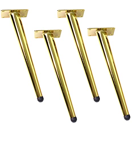 Möbelbeine, Moderne Sofabeine aus Metall, konische Möbelstützfüße, Ersatzbein für Bett, Couch, Stuhl, Ottomane, Schrank, Tisch, Küchenschrank, Bücherregal, 4er-Set, mehrere Größen von GUIXAN