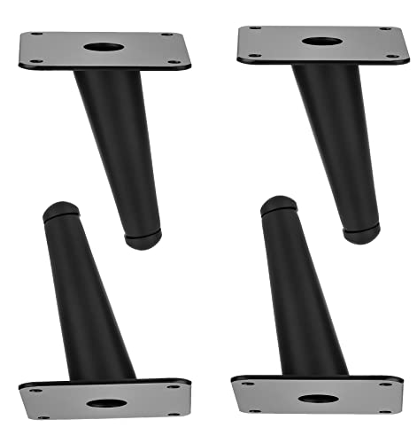 Möbelbeine, Moderne Sofabeine aus Metall, konische Möbelstützfüße, Ersatzbein für Bett, Couch, Stuhl, Ottomane, Schrank, Tisch, Küchenschrank, Bücherregal, 4er-Set, mehrere Größen von GUIXAN