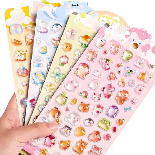 Tier Sticker für Kinder, 3D Tier Sticker Kinder, 3D-Puffy-Aufkleber, Geschwollen Stickers Niedliche Verschiedene Set, für Jungen Mädchen Belohnungssticker Kindergeburtstag Gastgeschenke Mitgebsel Tier Sticker für Kinder, 3D Tier Sticker Kinder, 3D-Puffy-Aufkleber, Geschwollen Stickers Niedliche Verschiedene Set, für Jungen Mädchen Belohnungssticker Kindergeburtstag Gastgeschenke Mitgebsel von GUIZIYAO