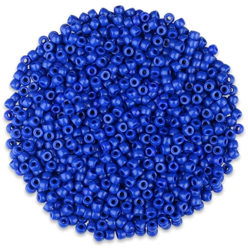 GUJOXILA 1000 Stück Dunkelblaue Pony Perlen mit Zum Auffädeln Große Loch 6x9mm Blaue Kandi Beads Bastelperlen Pony Beads Perlen Set für Armbänder Halsketten Schlüsselanhänger Schmuckherstellung GUJOXILA 1000 Stück Dunkelblaue Pony Perlen mit Zum Auffädeln Große Loch 6x9mm Blaue Kandi Beads Bastelperlen Pony Beads Perlen Set für Armbänder Halsketten Schlüsselanhänger Schmuckherstellung von GUJOXILA