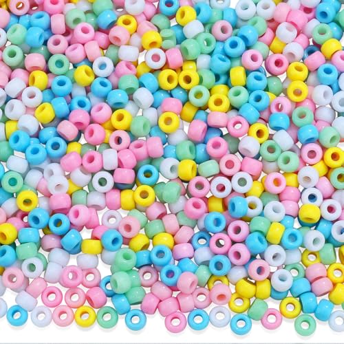 GUJOXILA 1000 Stück Macaron-Farbe Pony Perlen mit Zum Auffädeln Große Loch Bastelperlen Pony Beads Perlen Set für Armbänder Halsketten Schlüsselanhänger Schmuckherstellung Basteln GUJOXILA 1000 Stück Macaron-Farbe Pony Perlen mit Zum Auffädeln Große Loch Bastelperlen Pony Beads Perlen Set für Armbänder Halsketten Schlüsselanhänger Schmuckherstellung Basteln von GUJOXILA
