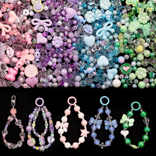 GUJOXILA Perlen zum Auffädeln Acrylperlen Perlen für Armbänder Kawaii Bastelperlen Enthält Blumenschleife Schmetterling Herz Gummibärchen Form Für Halsketten Schmuckherstellung Handy Kette DIY GUJOXILA Perlen zum Auffädeln Acrylperlen Perlen für Armbänder Kawaii Bastelperlen Enthält Blumenschleife Schmetterling Herz Gummibärchen Form Für Halsketten Schmuckherstellung Handy Kette DIY von GUJOXILA