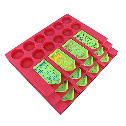 5D Diamond Painting Tray Organizer, DIY Diamant Malerei Tools für Erwachsene, Diamond Arts Zubehör-Kit mit 12 Steckplätzen für Bohrschalen 5D Diamond Painting Tray Organizer, DIY Diamant Malerei Tools für Erwachsene, Diamond Arts Zubehör-Kit mit 12 Steckplätzen für Bohrschalen von GUKIBO