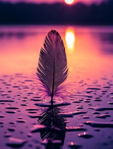 GUKUGEKO DIY 5D Diamond Painting Erwachsene Sonnenuntergang Diamant Painting Bilder, Diamond Painting Runde Steine Basteln Malerei für Wand Deko Wohnzimmer, Geschenk 30x40 cm von GUKUGEKO