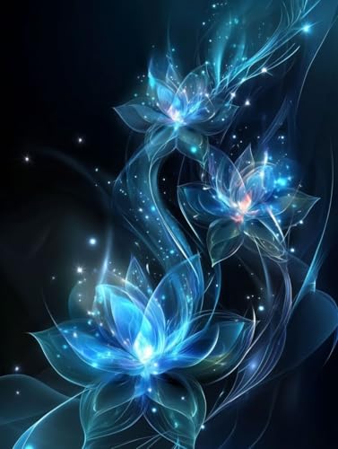 DIY 5D Diamond Painting Landschaft, Diamond Painting Erwachsene Blaue Blume Diamant Painting Bilder, Diamond Painting Runde Steine Basteln Malerei für Wand Deko Wohnzimmer, Geschenk 30x40 cm G-425 DIY 5D Diamond Painting Landschaft, Diamond Painting Erwachsene Blaue Blume Diamant Painting Bilder, Diamond Painting Runde Steine Basteln Malerei für Wand Deko Wohnzimmer, Geschenk 30x40 cm G-425 von GUKUGEKO