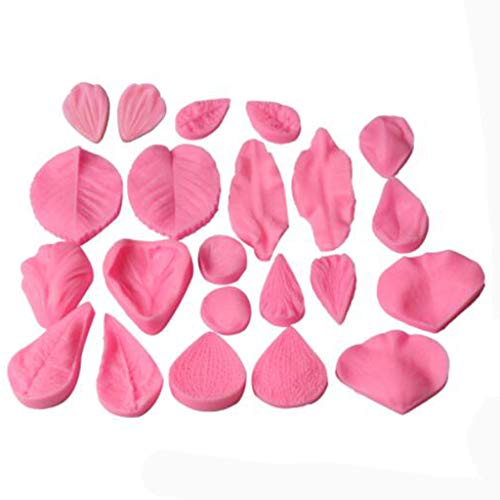 GUMEI 22PCS Gummipaste Blumenadern Silikon Fondant Formen für Hochzeitstorte Dekor GUMEI 22PCS Gummipaste Blumenadern Silikon Fondant Formen für Hochzeitstorte Dekor von GUMEI