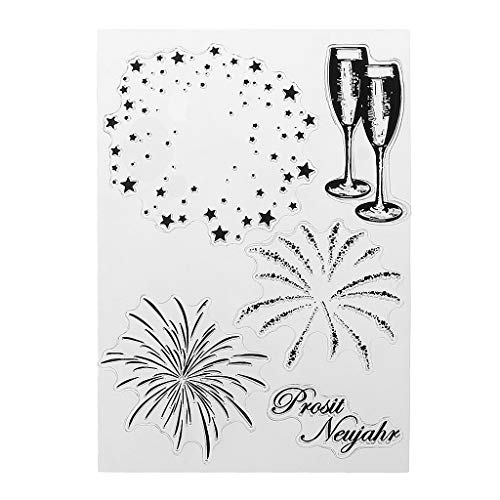 GUMEI Feuerwerk DIY Silikon Clear Stamp Cling Seal Scrapbook Prägung Album Dekor GUMEI Feuerwerk DIY Silikon Clear Stamp Cling Seal Scrapbook Prägung Album Dekor von GUMEI