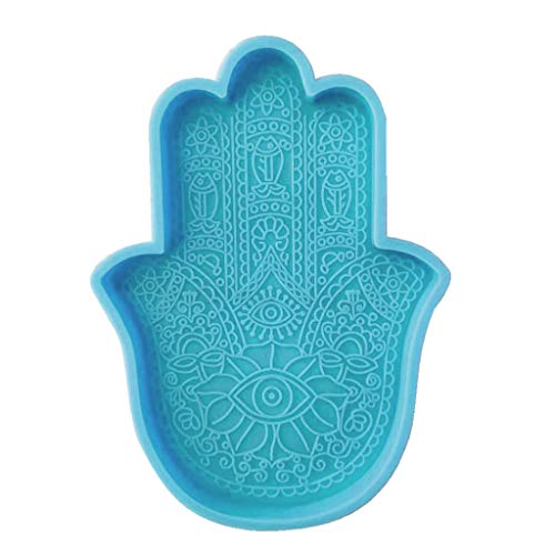 GUMEI Khamsah Hamsa Handuntersetzer Epoxidharz Silikonform Fatima Handschalenharzform von GUMEI