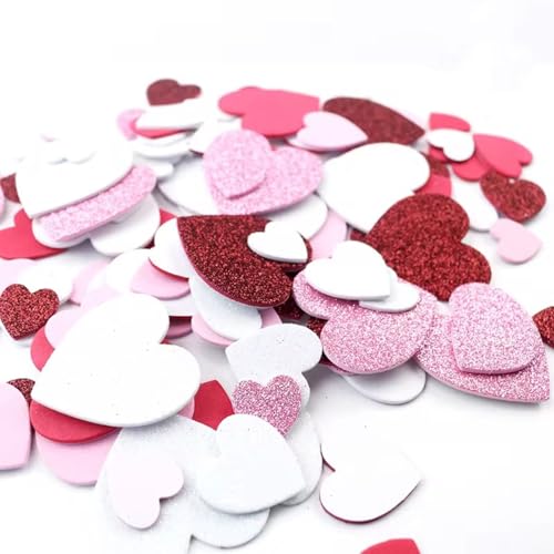 GUO-YING 240 pcs Herzen Schaumstoff Sticker, Herzen, Moosgummi Buchstaben, Glitzer Sticker, Glitzer für Hochzeit Geburtstag Dekorieren, Scrapbooking Zubehör Kit GUO-YING 240 pcs Herzen Schaumstoff Sticker, Herzen, Moosgummi Buchstaben, Glitzer Sticker, Glitzer für Hochzeit Geburtstag Dekorieren, Scrapbooking Zubehör Kit von GUO-YING