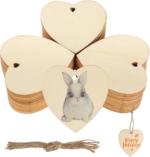 Holzherzen Deko,50 StüCk 8cm Holzherzen Zum Beschriften,DIY Handwerk,FüR Tischdeko Hochzeit Geburtstag Weihnachten Valentinstag GeschenkanhäNger Holzherzen Deko,50 StüCk 8cm Holzherzen Zum Beschriften,DIY Handwerk,FüR Tischdeko Hochzeit Geburtstag Weihnachten Valentinstag GeschenkanhäNger von GUO-YING