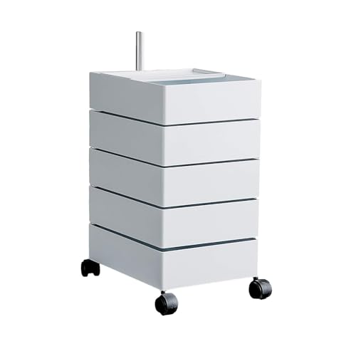 GUODDM Schubladenbox Aktenordner-Organizer, Um 360 Grad Drehbarer Aktenschubladen-Schreibtischschrank, Für Nachttisch/Badezimmer/Büroregal, 34 X 44 X 71 Cm, Abnehmbares Design(A) von GUODDM