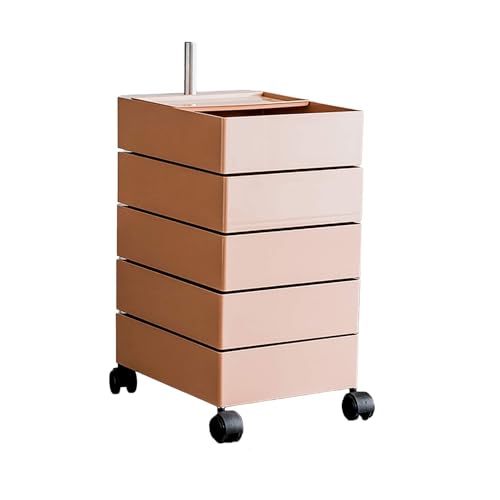 GUODDM Schubladenbox Aktenordner-Organizer, Um 360 Grad Drehbarer Aktenschubladen-Schreibtischschrank, Für Nachttisch/Badezimmer/Büroregal, 34 X 44 X 71 Cm, Abnehmbares Design(D) von GUODDM