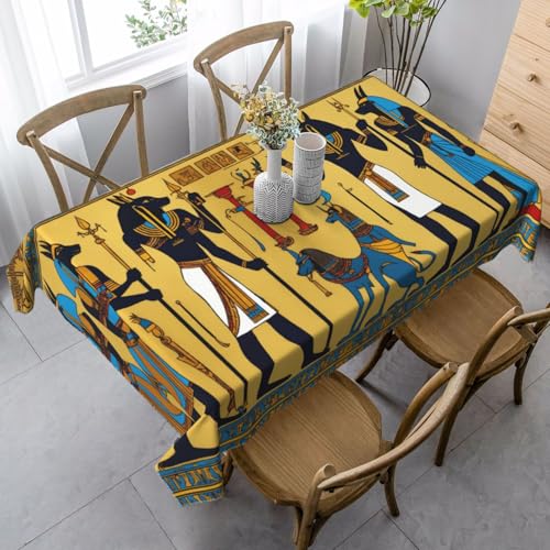 GUOLGP Antike Ägypten Tribe Serie Druck Multifunktionstuch 89,9 x 140,9 cm Rechteckige Tischdecke Wasserdicht für Küche Esszimmer von GUOLGP