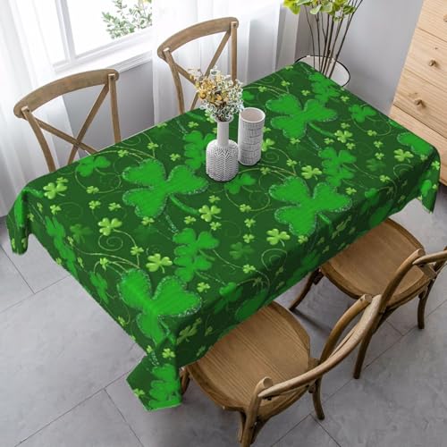 GUOLGP Background St. Patrick's Day Multifunktionstuch mit Glitzer-Druck, rechteckig, wasserdicht, für Küche, Esszimmer, 89 x 140 cm von GUOLGP