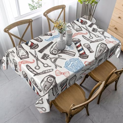 GUOLGP Barber Supplies Multifunktionstischdecke, rechteckig, wasserdicht, für Küche, Esszimmer, 89 x 140 cm von GUOLGP