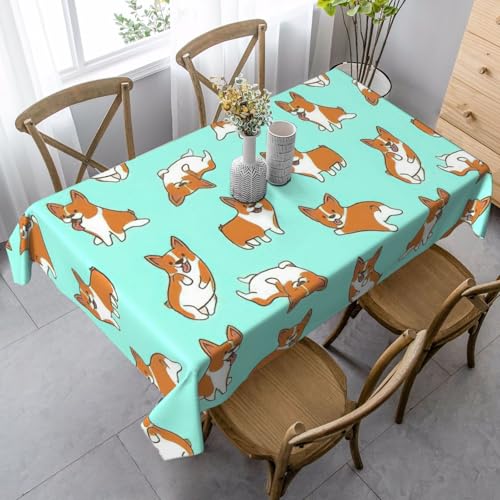 GUOLGP Corgi Multifunktionstischdecke mit niedlichem Hundemotiv, rechteckig, wasserdicht, für Küche, Esszimmer, 89 x 140 cm GUOLGP Corgi Multifunktionstischdecke mit niedlichem Hundemotiv, rechteckig, wasserdicht, für Küche, Esszimmer, 89 x 140 cm von GUOLGP