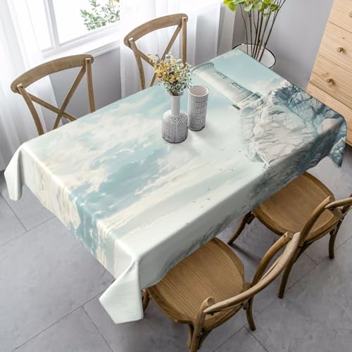 GUOLGP Leuchtturm-Hintergrunddruck, multifunktional, 89 x 140 cm, rechteckig, wasserdicht, für Küche, Esszimmer von GUOLGP