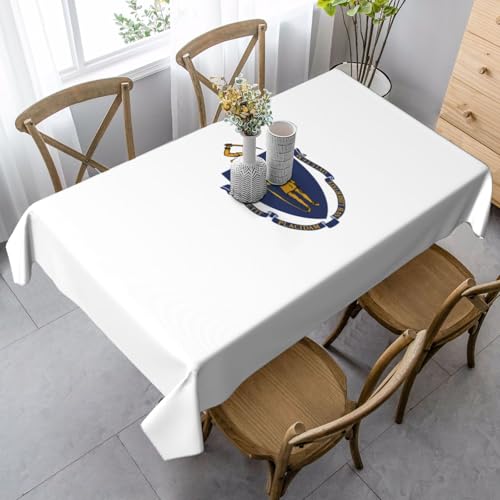 GUOLGP Massachusetts Multifunktions-Tischdecke mit Staatsflaggen-Druck, rechteckig, wasserdicht, für Küche, Esszimmer, 89 x 140 cm von GUOLGP