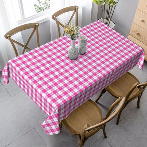 GUOLGP Mehrzweck-Tischdecke, rechteckig, wasserdicht, für Küche, Esszimmer, 89 x 140 cm, Rosa von GUOLGP