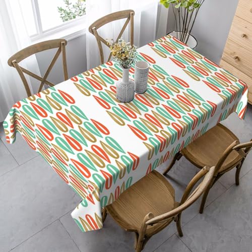 GUOLGP Mid-Century Moderner Stil, multifunktional, 89 x 140 cm, rechteckig, wasserdicht, für Küche, Esszimmer von GUOLGP