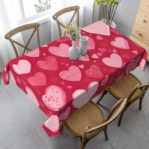 GUOLGP Multifunktionstischdecke mit Valentinstagsdruck, 89 x 140 cm, rechteckig, wasserdicht, für Küche, Esszimmer GUOLGP Multifunktionstischdecke mit Valentinstagsdruck, 89 x 140 cm, rechteckig, wasserdicht, für Küche, Esszimmer von GUOLGP