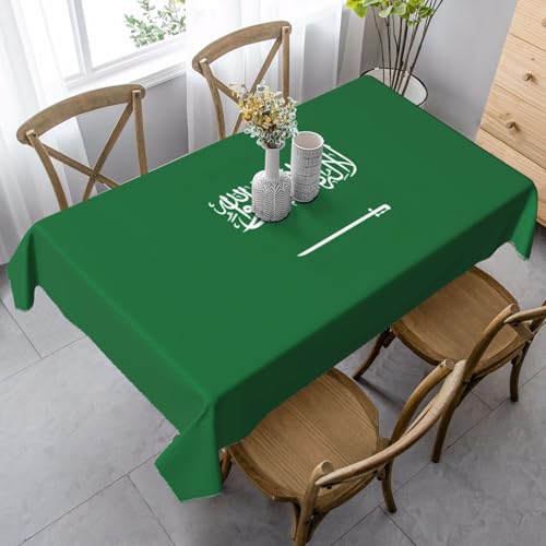 GUOLGP Multifunktionstischdecke mit saudi-arabischer Flagge, 89 x 140 cm, rechteckig, wasserdicht, für Küche, Esszimmer GUOLGP Multifunktionstischdecke mit saudi-arabischer Flagge, 89 x 140 cm, rechteckig, wasserdicht, für Küche, Esszimmer von GUOLGP