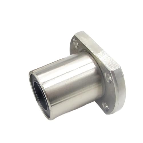 Lager, 1 Stück LMH6UU LMH8UU LMH10UU LMH12UU LMH16UU LMH20UU LMH25UU Typ Vernickelung Flansch Linearlager for 3D-Drucker Linearstange,Hohe Tragfähigkeit(LMH6UU) von GUOPIN