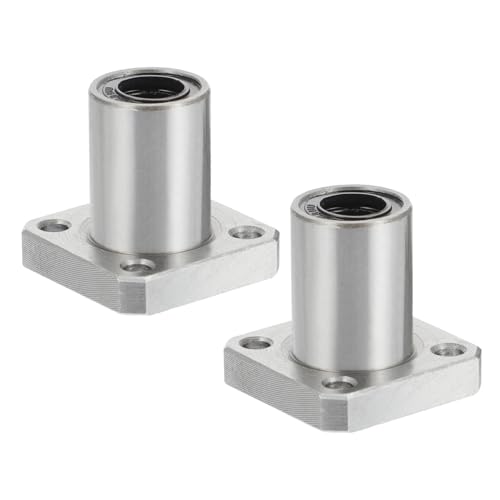 Lager, 2 Stück Lagerflansch vernickelt for CNC-Maschine Rundflansch Drucker Rundflansch Kugelstahl Silber,Hohe Tragfähigkeit von GUOPIN