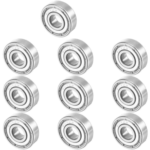 Lager, 607ZZ 7 x 19 x 6 mm Rillenkugellager, 10 Stück, metallgeschirmte Miniaturkugellager, einreihig, passend for Skateboard-Lager, Handspinner, Bürstenmotor, Rollschuhe usw,Hohe Tragfähigkeit Lager, 607ZZ 7 x 19 x 6 mm Rillenkugellager, 10 Stück, metallgeschirmte Miniaturkugellager, einreihig, passend for Skateboard-Lager, Handspinner, Bürstenmotor, Rollschuhe usw,Hohe Tragfähigkeit von GUOPIN