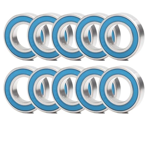 Lager, 6902RS Lager 10 Stück 15 x 28 x 7 mm ABEC-3 Hobby Elektro RC Auto LKW 6902 RS 2RS Kugellager 6902-2RS Blau versiegelt,Hohe Tragfähigkeit von GUOPIN