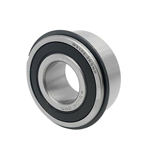 Lager, Bimetall-Dichtungsschild, Mikro-Rillenkugellager, 1 Stück W9104-2RSNR, 19,05 x 42 x 17,462 mm, einreihiges Rillenkugellager mit Nut und Sicherungsring,Hohe Tragfähigkeit von GUOPIN