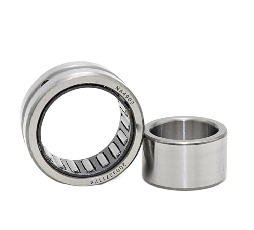 Lager, Bimetall-Dichtungsschild, Mikro-Rillenrillenlager, 1 Stück, NA4903, 17 x 30 x 13 mm, Nadellager mit bearbeiteten Ringen mit einem Innenring,Hohe Tragfähigkeit von GUOPIN