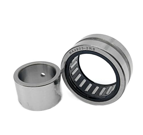 Lager, Bimetall-Dichtungsschild, Mikro-Rillenrillenlager, 1 Stück, NA4903-2RS, 17 x 30 x 14 mm, Nadellager mit Dichtung, mit bearbeiteten Ringen und einem Innenring,Hohe Tragfähigkeit von GUOPIN