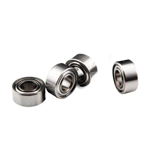 Lager, Bimetall-Dichtungsschild, Mikro-Rillenrillenlager, 5–10 Stück, 692, 693, 694, 695, 696, 697, 698, 699, Lager, metallversiegelte Miniaturkugellager (697ZZ, 7 x 17 x 5 mm, 10 Stück),Hohe Tragfäh von GUOPIN