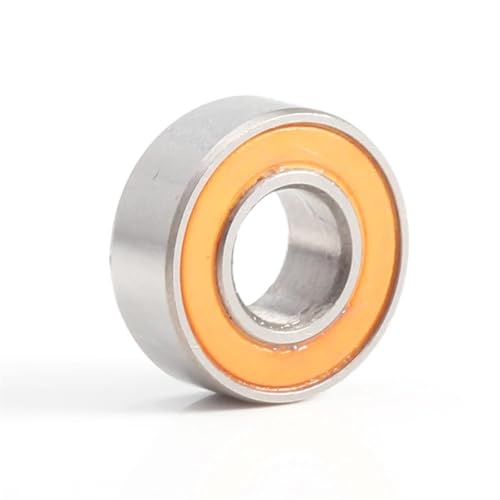 Lager, MR105RS-Lager ABEC-3 (10 Stück), 5 x 10 x 4 mm, Miniatur-MR105-2RS-Kugellager, orange versiegelt, MR105 2RS-Qualität,Hohe Tragfähigkeit von GUOPIN