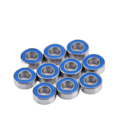 Lager, MR63RS Miniaturlager 10 Stück 3 x 6 x 2,5 mm ABEC-5 Hobby Elektro RC Auto LKW MR63 RS 2RS Kugellager MR63-2RS Blau versiegelt,Hohe Tragfähigkeit(50PCS) von GUOPIN