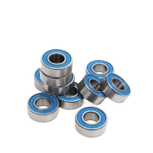 Lager, MR84RS Lager 20/50/100PCS 4x8x3mm ABEC-5 Hobby Elektrische RC Auto Lkw MR84 RS 2RS Kugellager MR84-2RS Blau Versiegelt,Hohe Tragfähigkeit(100PCS) von GUOPIN