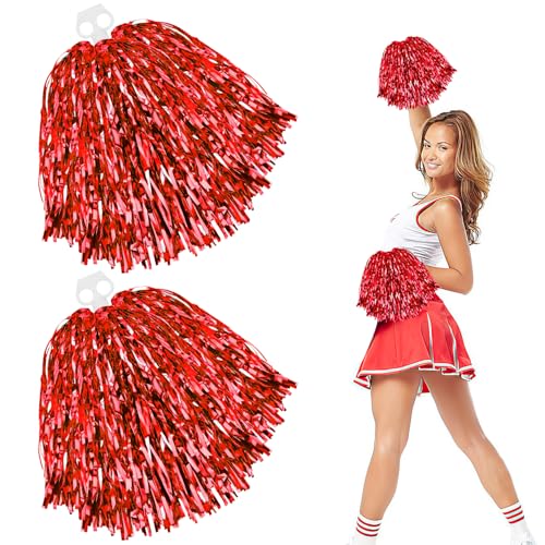 Cheerleader Pompons Mit Doppelloch Pompoms Cheerleading Cheerleader Pompons Handblumen Pompons Cheerleader Für Sportveranstaltungen Tanz Party Ballspiele Karnevalspartys Verwendet 2Stk Rot Cheerleader Pompons Mit Doppelloch Pompoms Cheerleading Cheerleader Pompons Handblumen Pompons Cheerleader Für Sportveranstaltungen Tanz Party Ballspiele Karnevalspartys Verwendet 2Stk Rot von GUOSIYAO