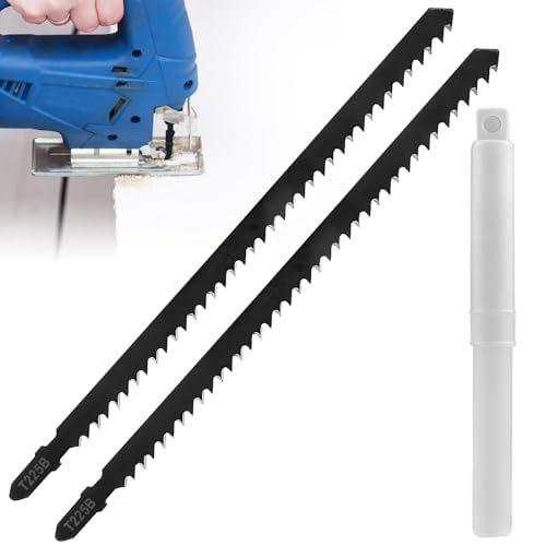 Stichsägeblätter Holz 250mm T225B Stichsägeblatt Set T-Schaft Stichsägeblätter Hartstahl Stichsägen Zubehör Universalschaft Für Holz Kunststoff Und Metall 2Stk Stichsägeblätter Holz 250mm T225B Stichsägeblatt Set T-Schaft Stichsägeblätter Hartstahl Stichsägen Zubehör Universalschaft Für Holz Kunststoff Und Metall 2Stk von GUOSIYAO
