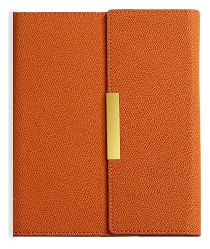 GUOXU Dreifach gefaltetes Notizbuch mit Schnappschnalle, Business-Notizblock, Lederbindung (3,2) von GUOXU