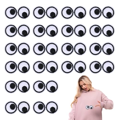 GUOYOU 20 Stück Patches, Flicken Zum Aufbügeln Kinder, Bügelflicken Kinder, Patches Zum Aufbügeln, Augen Bügelbilder, für T-Shirt, Jeans, Kleidung Taschen, Mützen, Reparieren Sie Das Loch GUOYOU 20 Stück Patches, Flicken Zum Aufbügeln Kinder, Bügelflicken Kinder, Patches Zum Aufbügeln, Augen Bügelbilder, für T-Shirt, Jeans, Kleidung Taschen, Mützen, Reparieren Sie Das Loch von GUOYOU