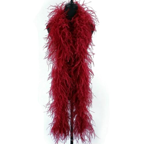 GUOZHAN 1–20-lagig gefärbte, Flauschige Straußenfedern, roter Straußenfederschal für Hochzeitskleid, Party-Accessoire, Dekoration, 2 Meter GUOZHAN 1–20-lagig gefärbte, Flauschige Straußenfedern, roter Straußenfederschal für Hochzeitskleid, Party-Accessoire, Dekoration, 2 Meter von GUOZHAN