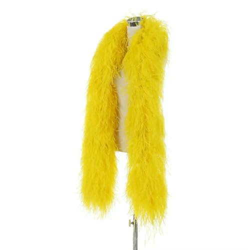 GUOZHAN 1–20-lagig gefärbte, Flauschige Straußenfedern, roter Straußenfederschal für Hochzeitskleid, Party-Accessoire, Dekoration, 2 Meter GUOZHAN 1–20-lagig gefärbte, Flauschige Straußenfedern, roter Straußenfederschal für Hochzeitskleid, Party-Accessoire, Dekoration, 2 Meter von GUOZHAN