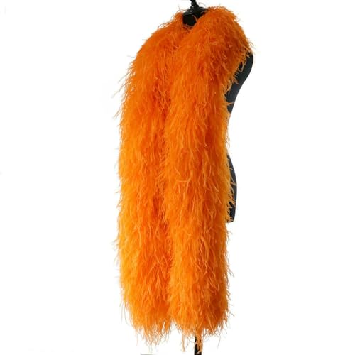 GUOZHAN 1–20-lagig gefärbte, Flauschige Straußenfedern, roter Straußenfederschal für Hochzeitskleid, Party-Accessoire, Dekoration, 2 Meter GUOZHAN 1–20-lagig gefärbte, Flauschige Straußenfedern, roter Straußenfederschal für Hochzeitskleid, Party-Accessoire, Dekoration, 2 Meter von GUOZHAN