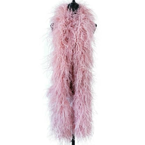 GUOZHAN 1–20-lagig gefärbte, Flauschige Straußenfedern, roter Straußenfederschal für Hochzeitskleid, Party-Accessoire, Dekoration, 2 Meter GUOZHAN 1–20-lagig gefärbte, Flauschige Straußenfedern, roter Straußenfederschal für Hochzeitskleid, Party-Accessoire, Dekoration, 2 Meter von GUOZHAN