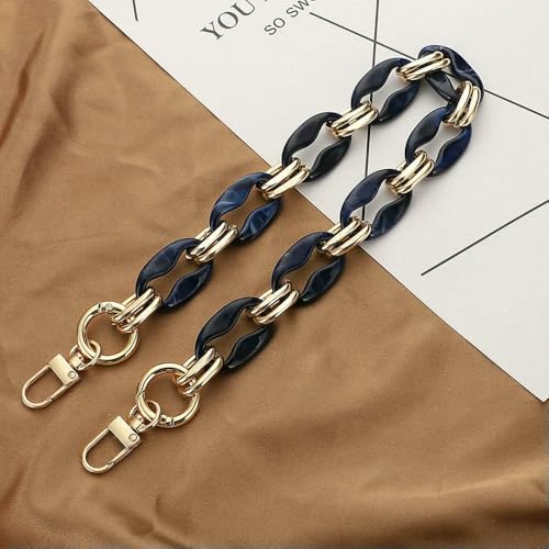 GUOZHAN 1 Stücke 40/60cm Acryl Handtasche Ketten Schulter Tasche Gurt DIY Geldbörse Kette Harz Ketten Griffe Gürtel Teile Tasche zubehör von GUOZHAN