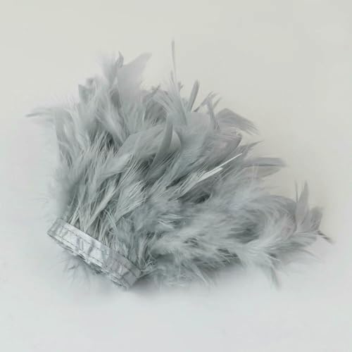 GUOZHAN 10 Meter Bunte Truthahnfedern, Fransenbesatz, 10–15 cm, Band zum Nähen von Kleidung, Hochzeitskleid, Dekorationsband, Federn GUOZHAN 10 Meter Bunte Truthahnfedern, Fransenbesatz, 10–15 cm, Band zum Nähen von Kleidung, Hochzeitskleid, Dekorationsband, Federn von GUOZHAN